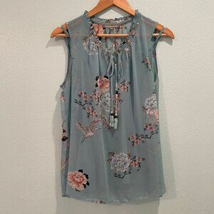 Daniel Rainn Blue Floral Blouse